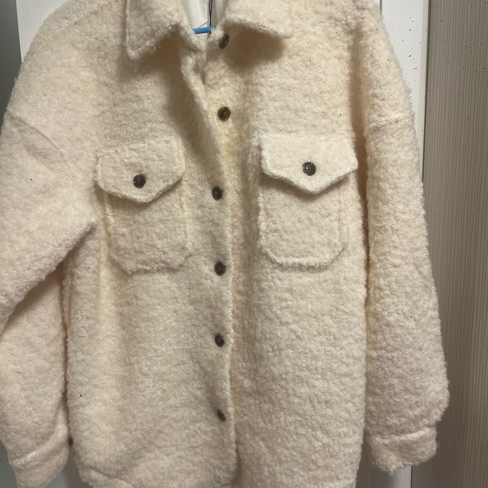 Elan Cream Teddy Jacket
